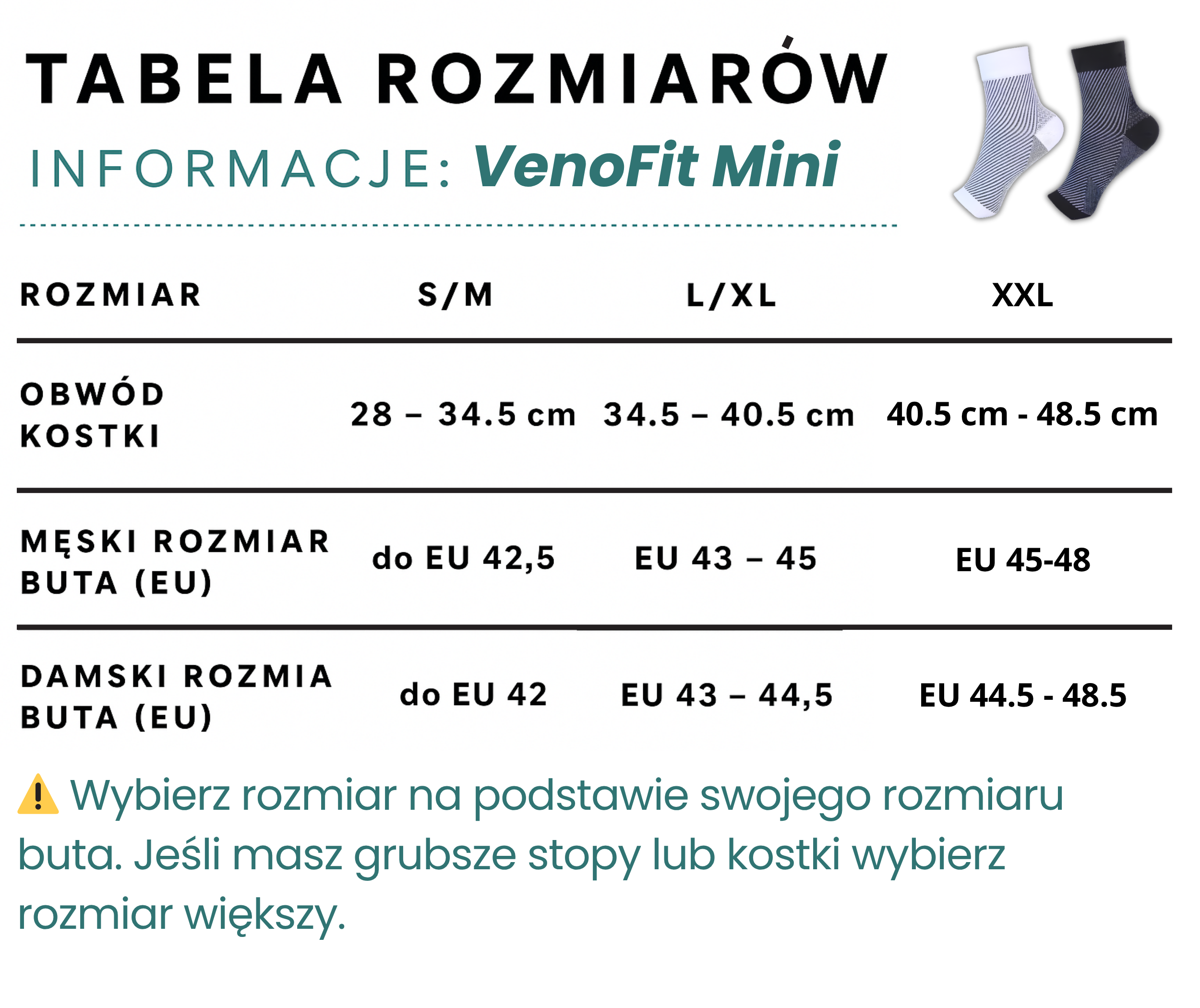 Venofit mini - skarpetki kompresyjne