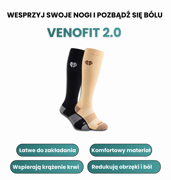 Venofit 2.0 - skarpety kompresyjne dla zdrowszych nóg
