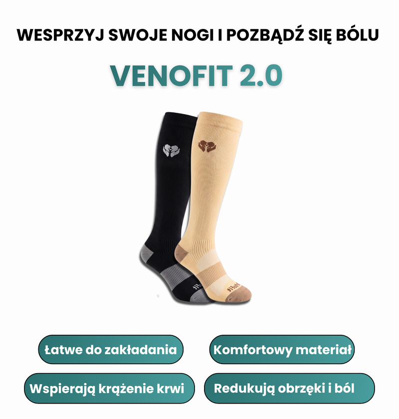 Venofit 2.0 - skarpety kompresyjne dla zdrowszych nóg