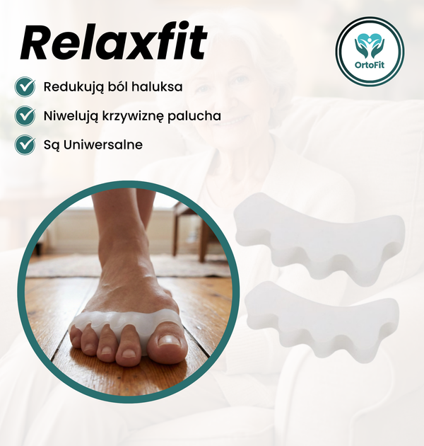 Relaxfit - żelowe separatory na haluksy